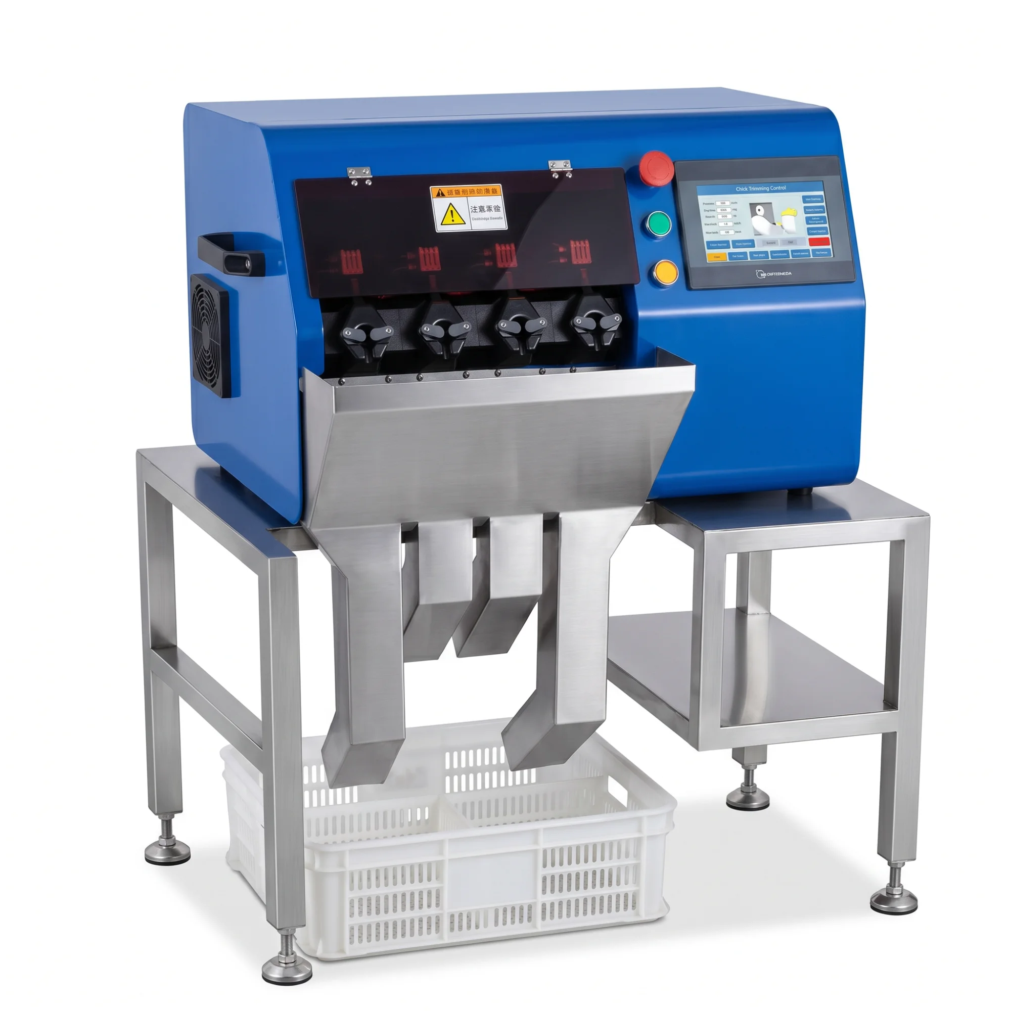 Automatic chick debeaking equipment for day-old chick infrared beak treatment