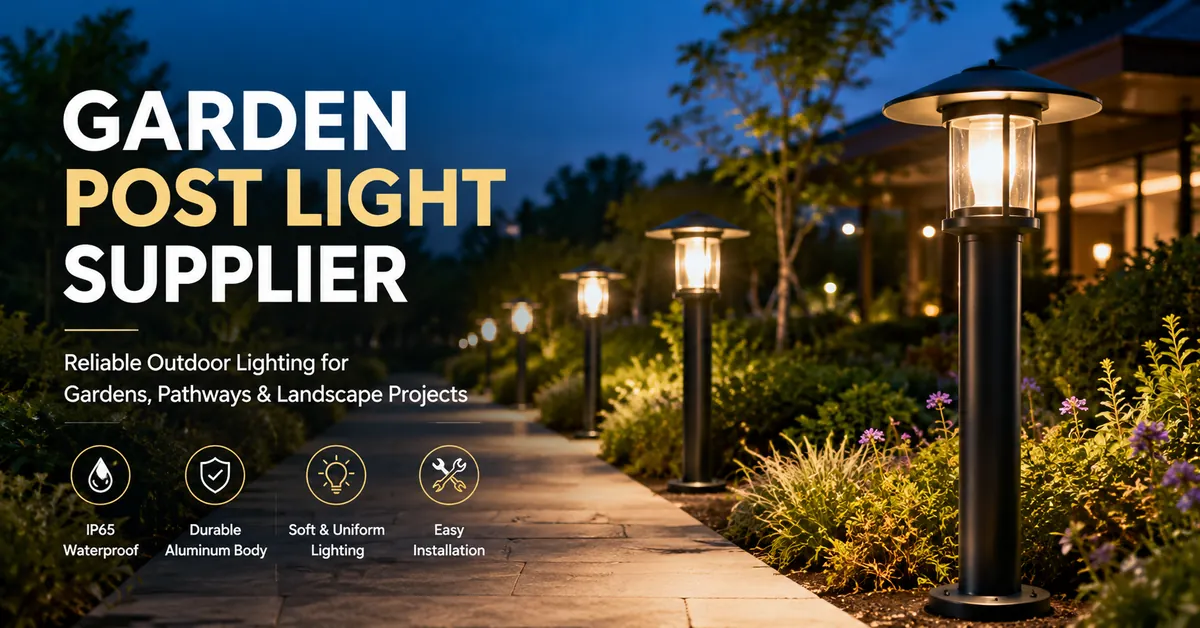 garden post light supplier