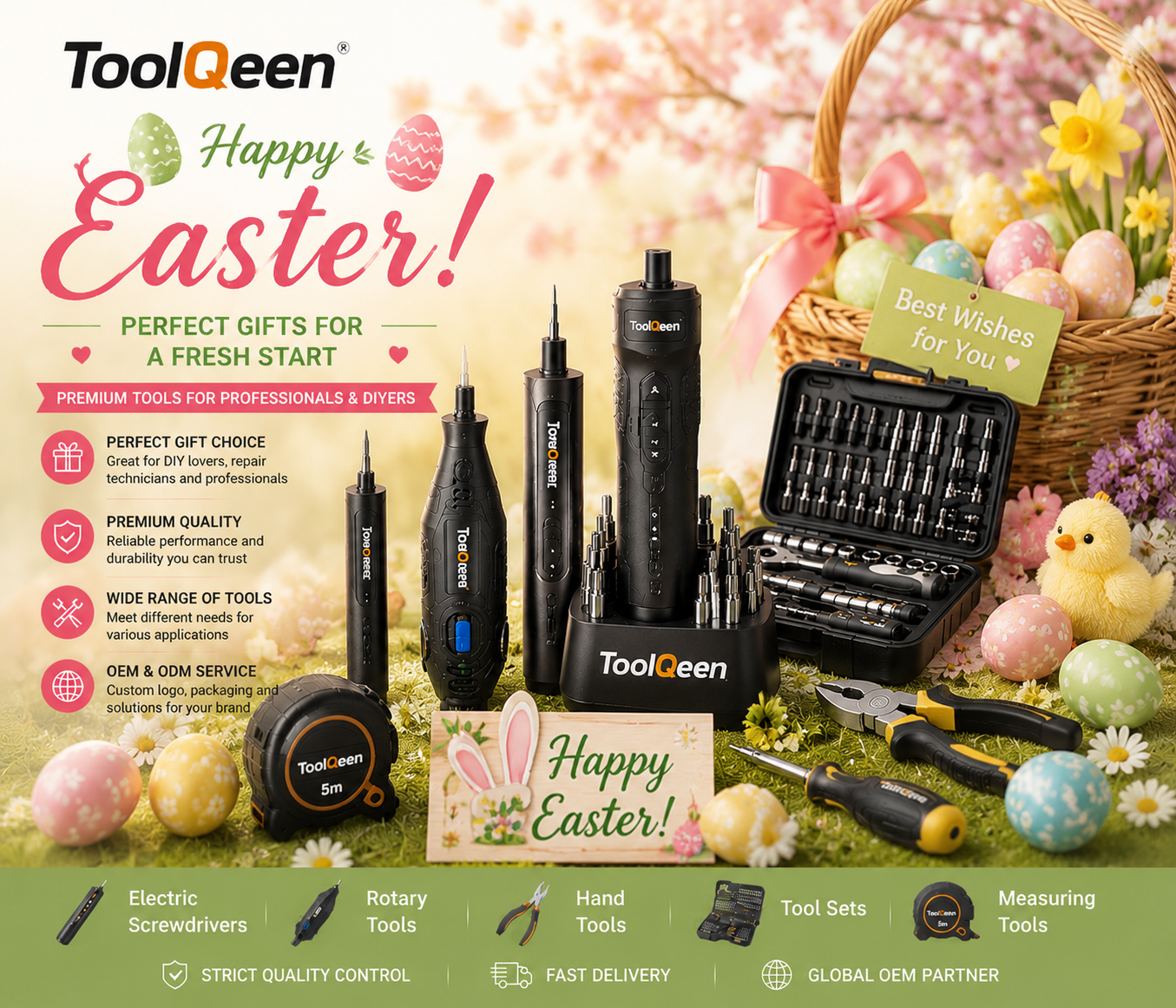 Easter Rotary Tool Gift Kit for DIY Craft and Repair Promotions