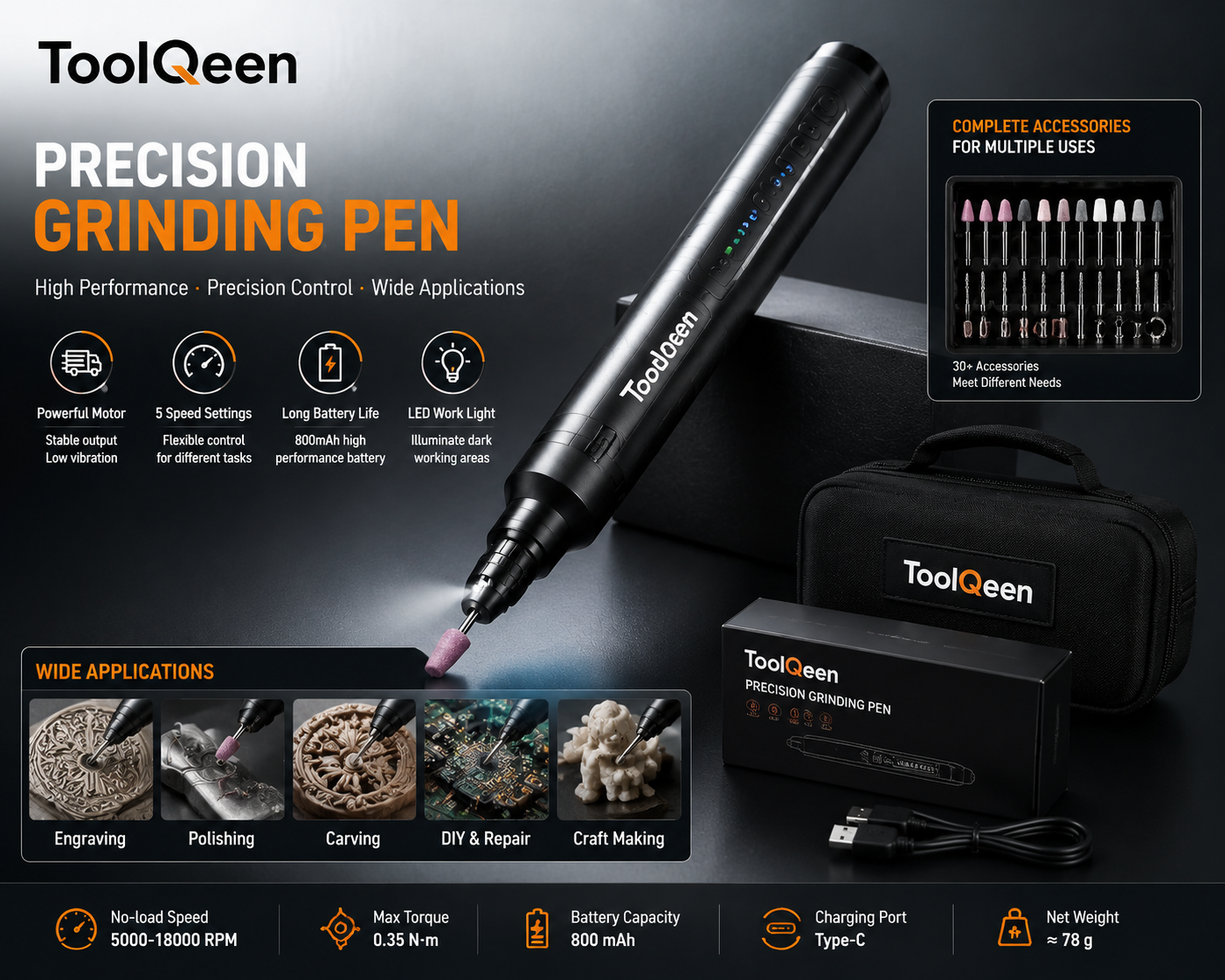 precision grinding pen