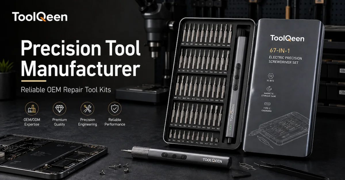 Precision tool manufacturer product display