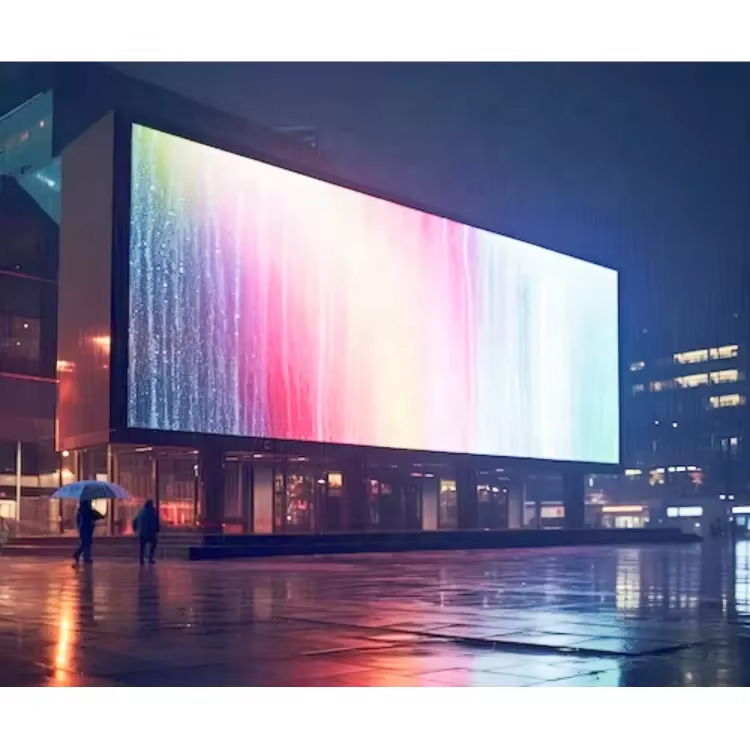 What are the technical advantages of outdoor black lamp LED screen?