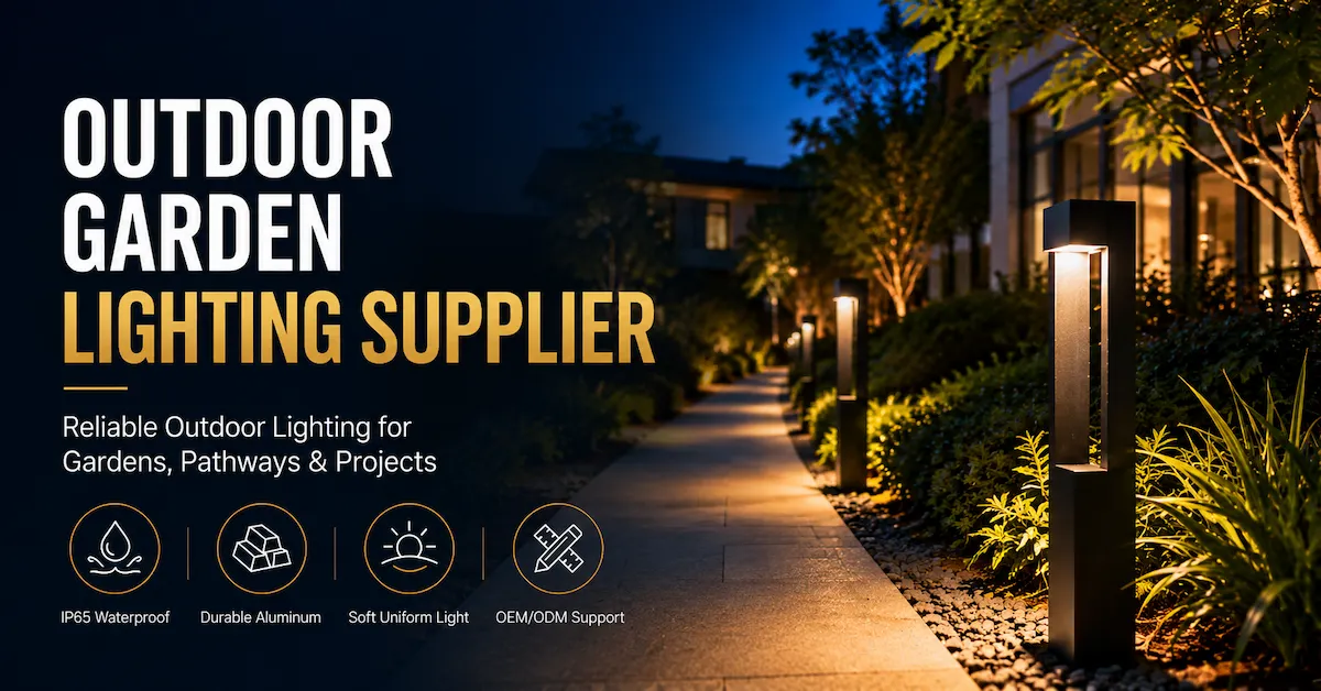Outdoor garden lighting supplier projects