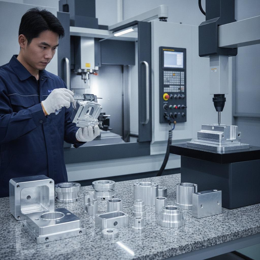فحص الدقة أثناء تشغيل آلة CNC