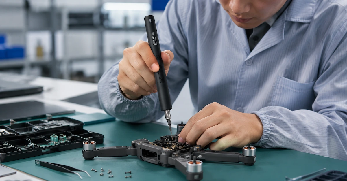 OEM electric screwdriver for drone repair work