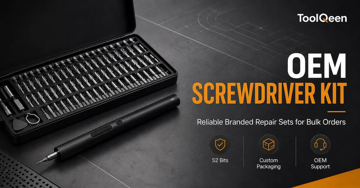 OEM screwdriver kit for global tool suppliers