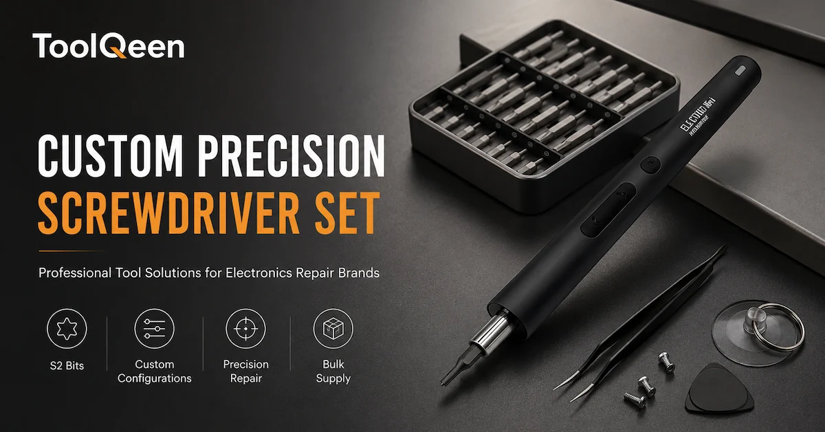 Custom precision screwdriver set for repair brands