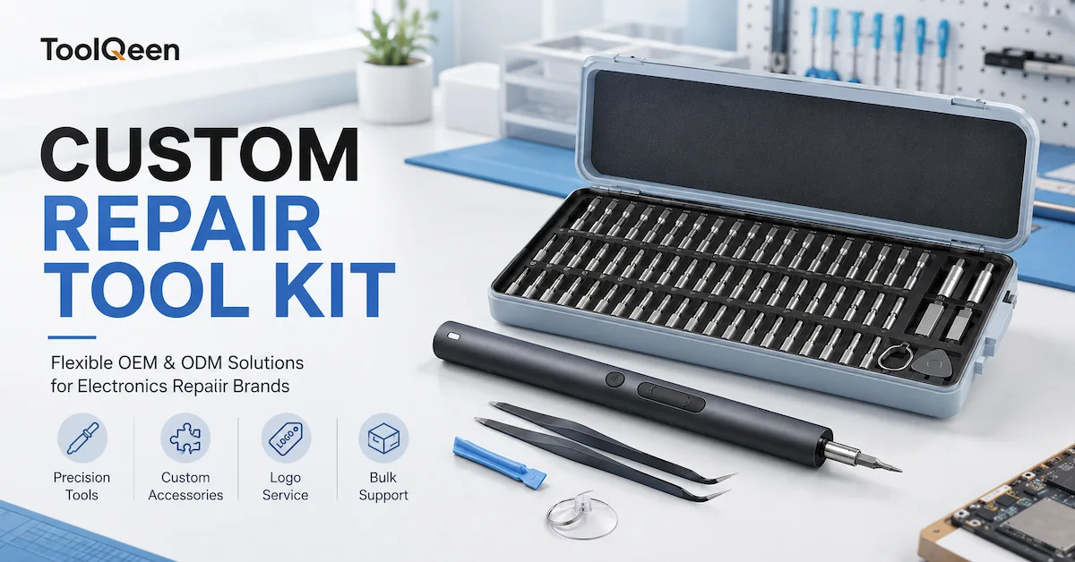Custom repair tool kit solution for brands