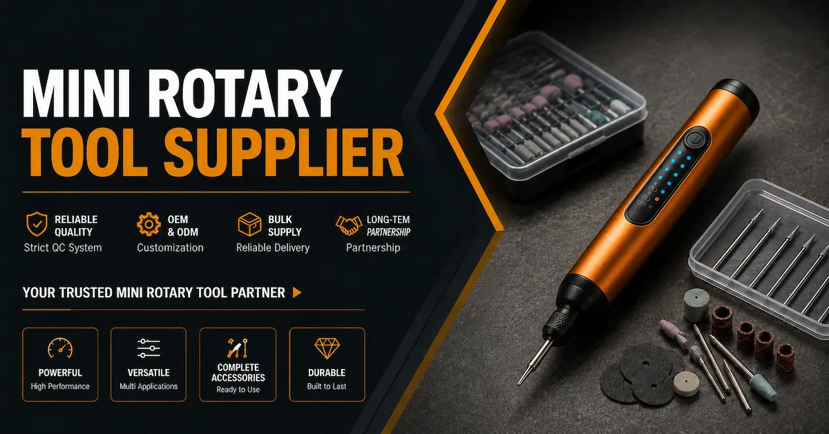 electric rotary tool accessory and packaging QC check