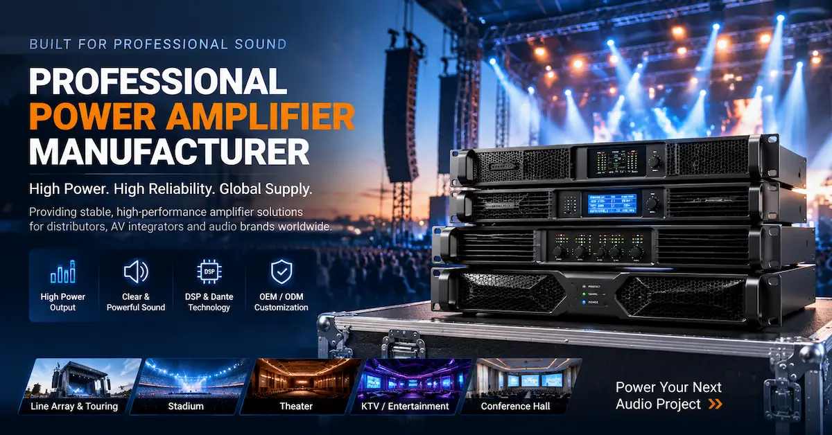 Professional Power Amplifier Manufacturer | OEM Audio Amplifier Solutions