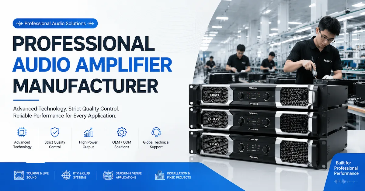 How to Choose a Professional Audio Amplifier Manufacturer for Your Business