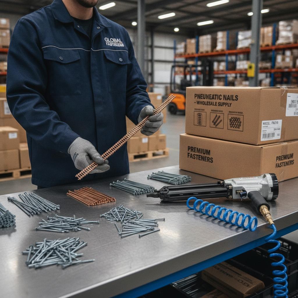 pneumatic nails wholesale, air nailer nails wholesale, construction nails wholesale