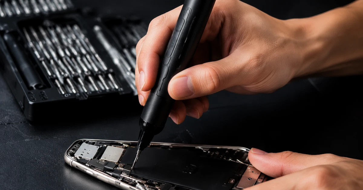 Precision electric screwdriver maintenance use
