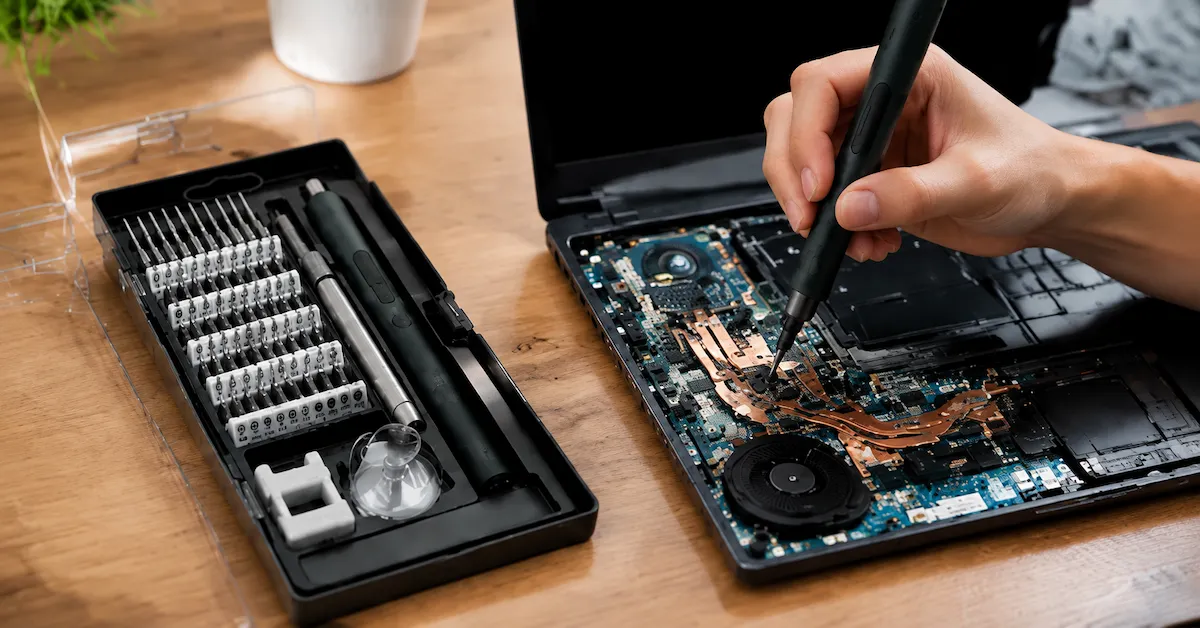 Electric screwdriver kit electronics repair use