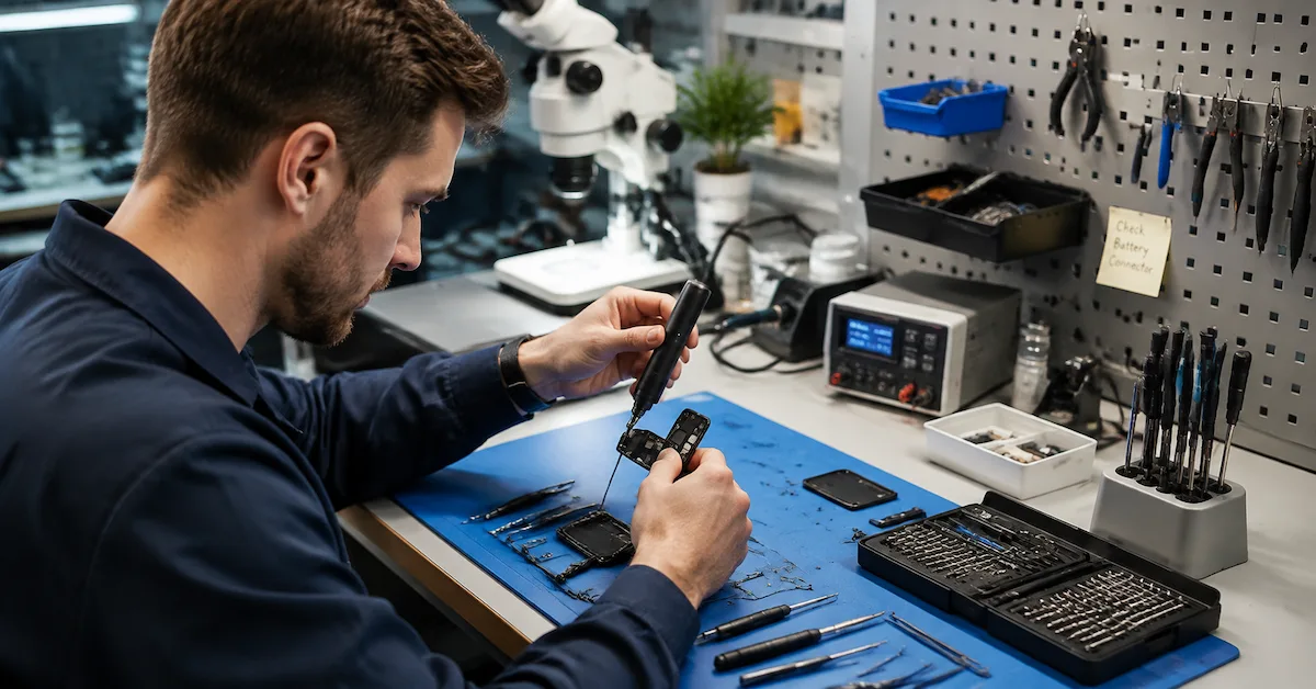 Cordless screwdriver workshop application