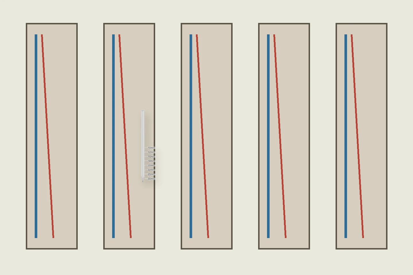 Decorative wall molding profiles with controlled shadow and pin-path lines