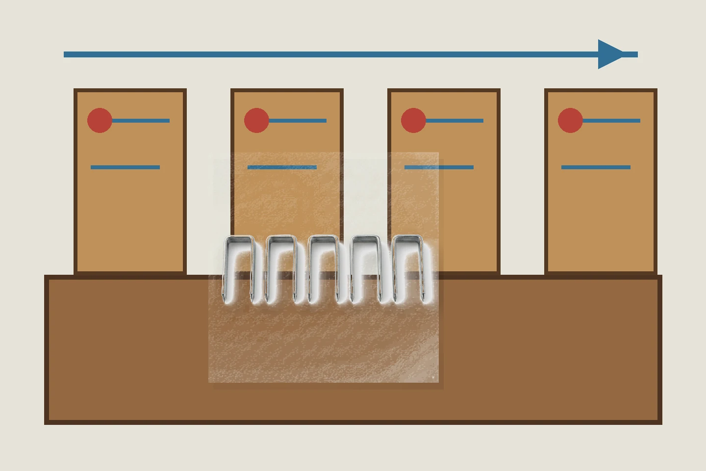 Pneumatic nails cartons and pallet packaging with handling direction