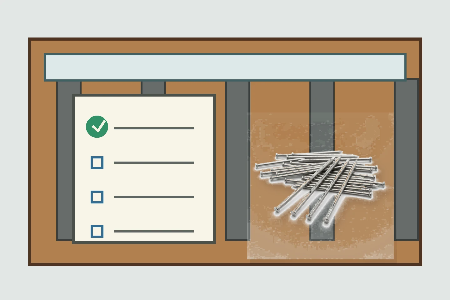Pneumatic nail supplier audit checklist inside a production area