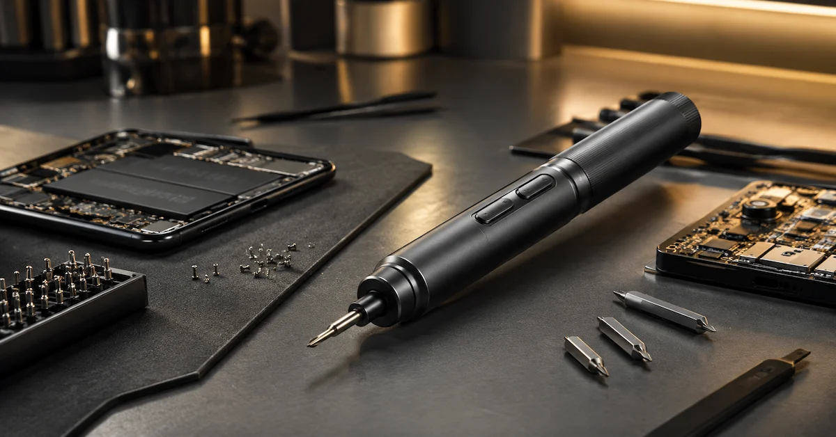 Small electric screwdriver for repair
