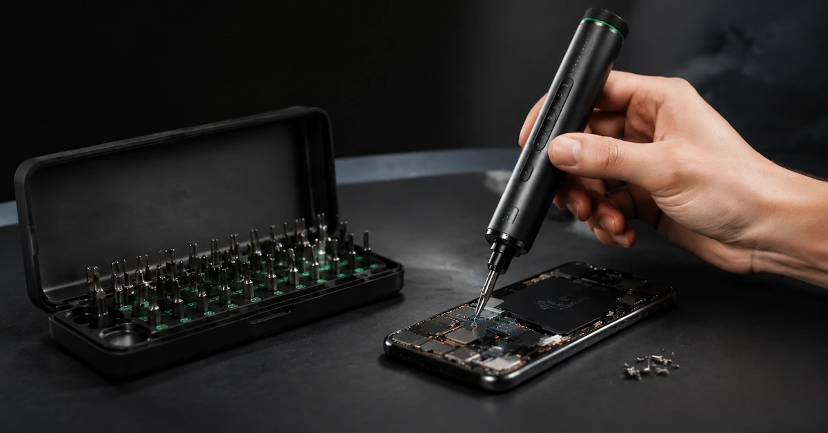 Magnetic electric screwdriver phone repair