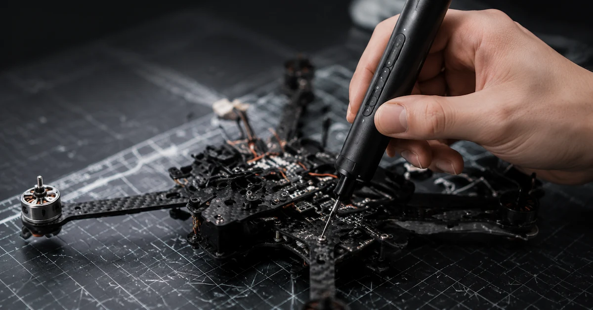 Magnetic electric screwdriver for DIY repair