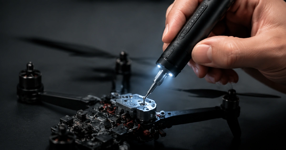 LED electric screwdriver for repair