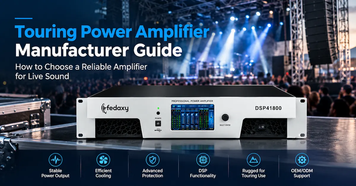 Touring Power Amplifier Manufacturer Guide: How to Choose a Reliable Amplifier for Live Sound