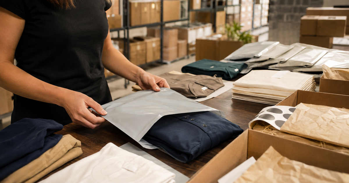 PackMK提供的服装包装袋履行工作流程