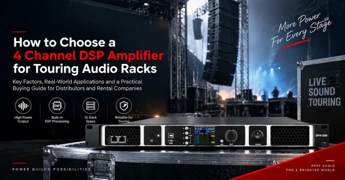 How to Choose a 4 Channel DSP Amplifier for Touring Audio Racks