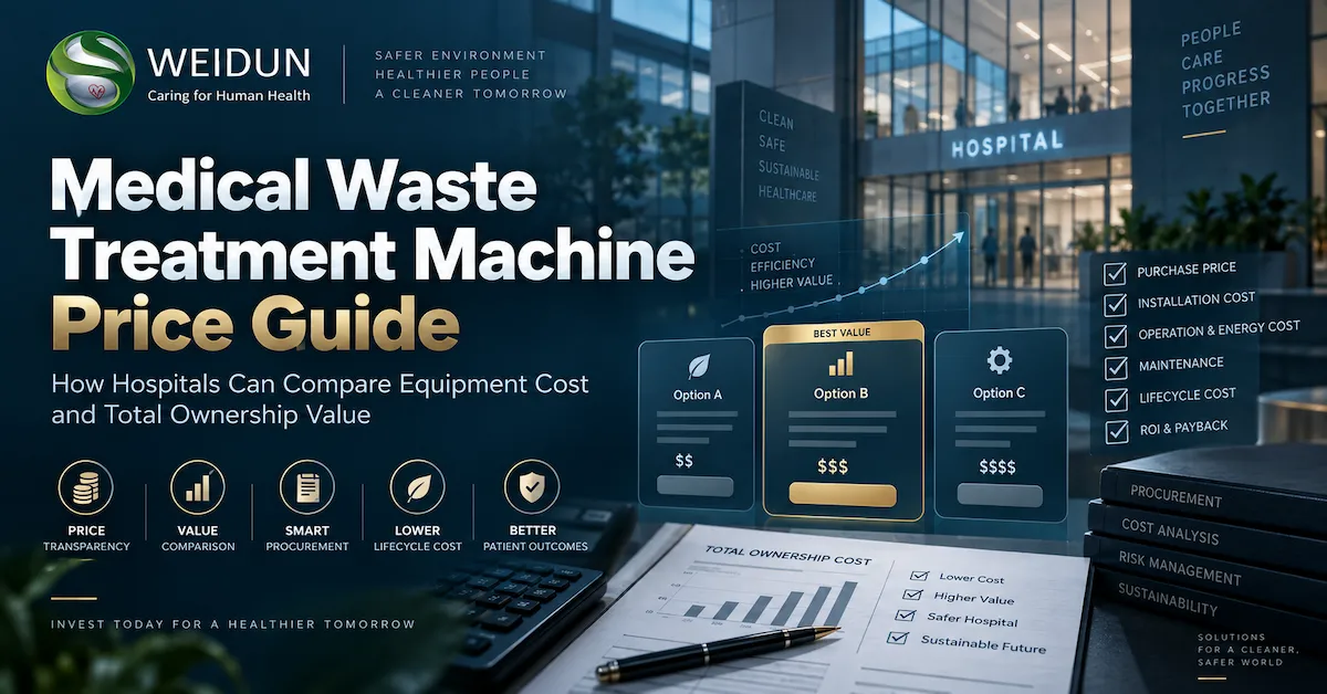 Medical waste treatment machine price guide
