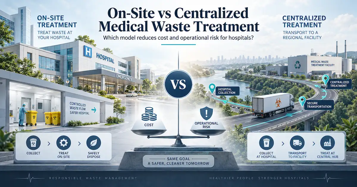 on-site vs centralized medical waste treatment