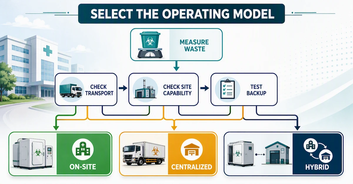 Medical waste treatment model selection guide
