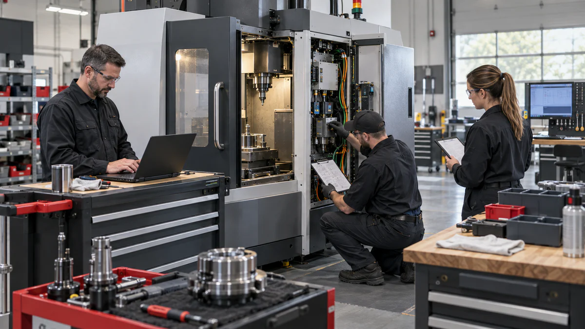 CNC machining center distributor service drill