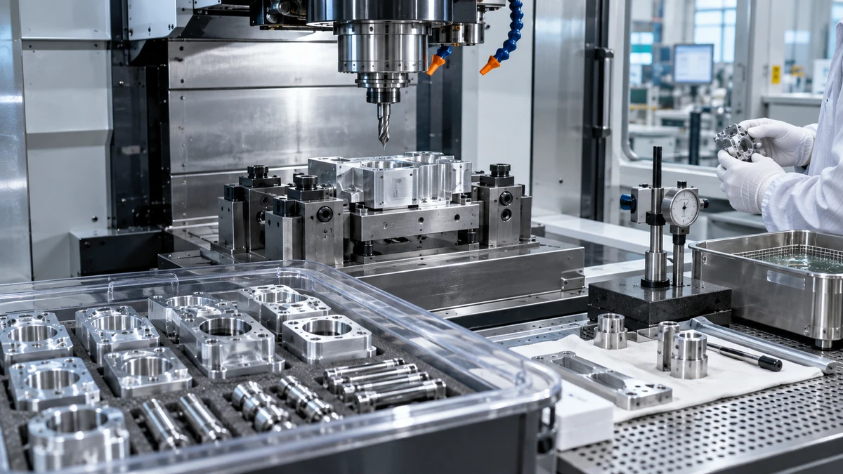 CNC machine for lithium battery equipment parts