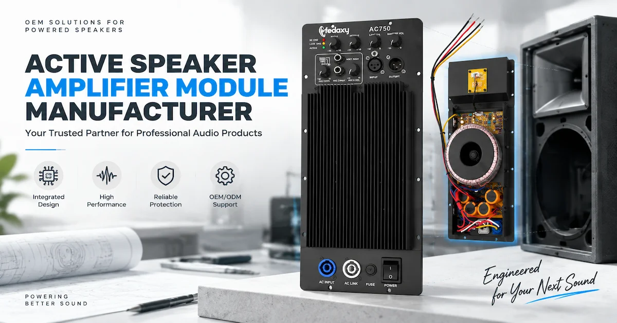 How to Choose an Active Speaker Amplifier Module Manufacturer for OEM Audio Projects