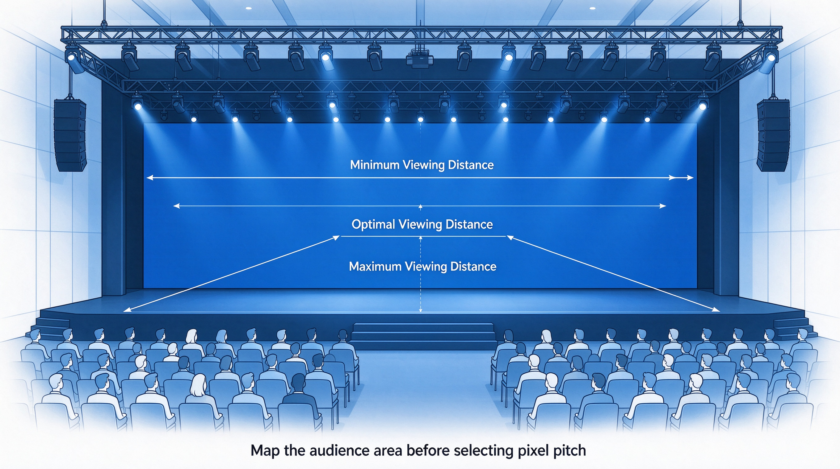 LED Viewing Distance Illustration