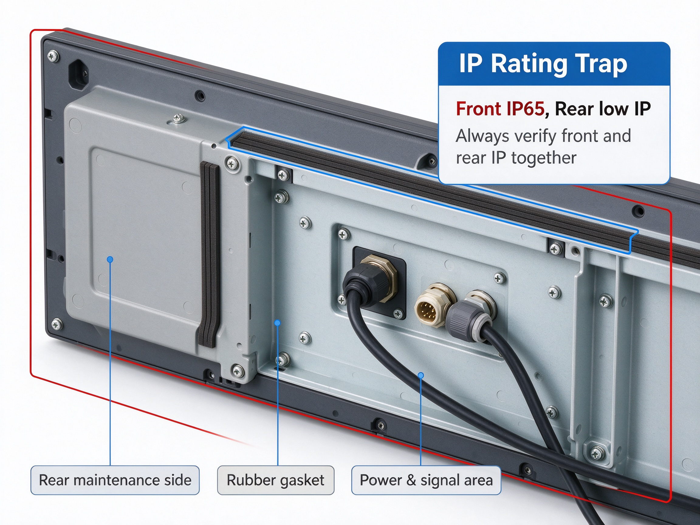 LED display cabinet IP54 IP65