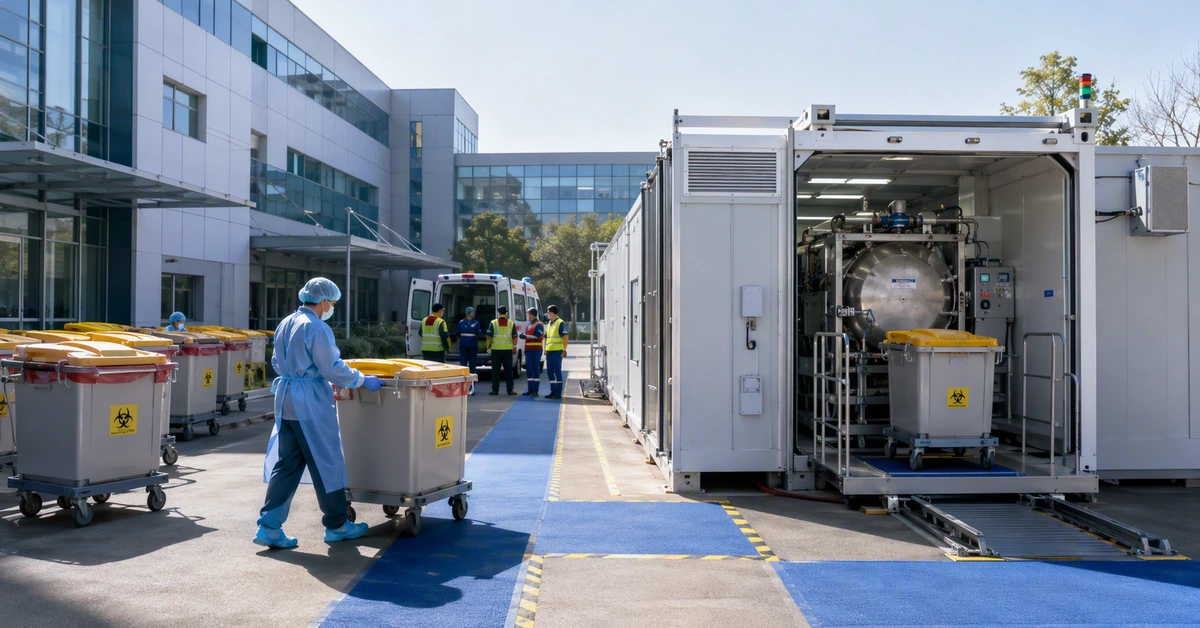 containerized medical waste system