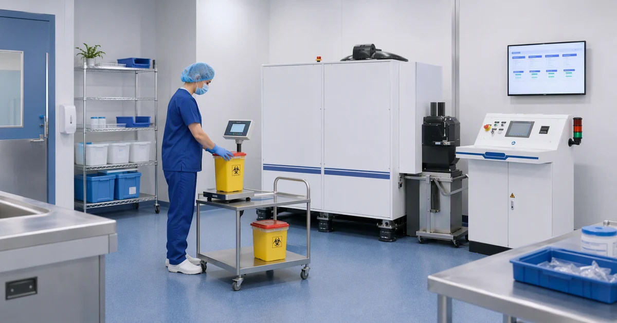 Medical waste treatment for clinics workflow.